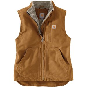 Sherpa Lined Mock Neck Vest